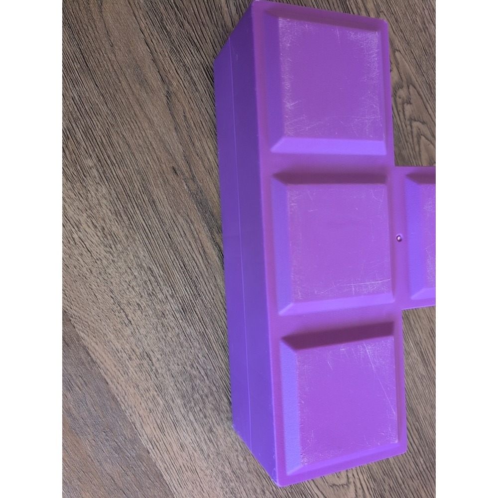 Tetris Tumble XL Game Replacement Purple T SHAPE BLOCK ONE block Tetromino - Picture 6 of 11